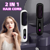 Wireless Hair Straightener Hot Brush