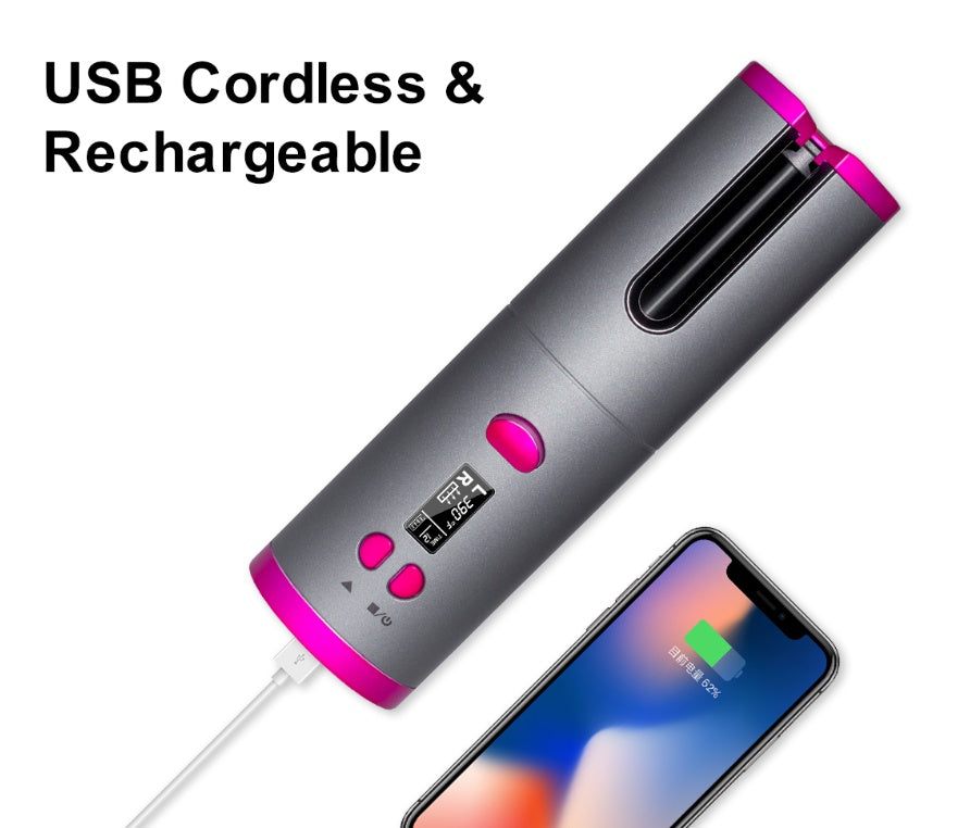 USB Rechargeable Hair Curler Tool