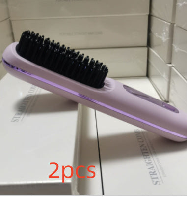 Wireless Hair Straightener Hot Brush