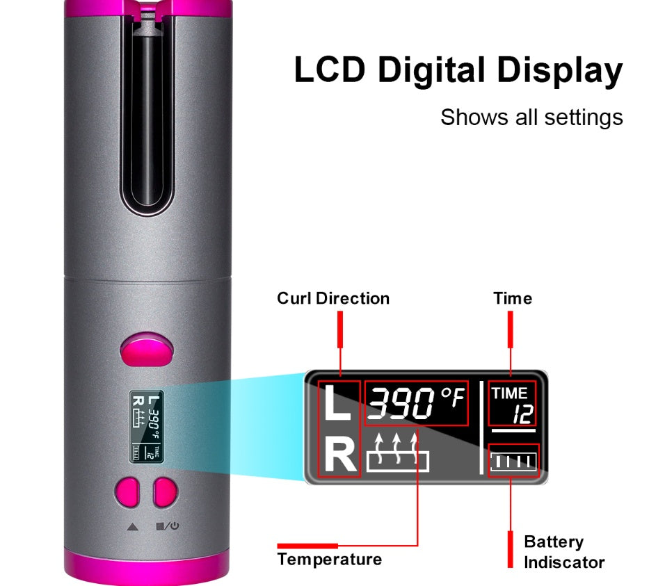 USB Rechargeable Hair Curler Tool