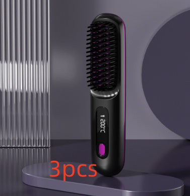Wireless Hair Straightener Hot Brush