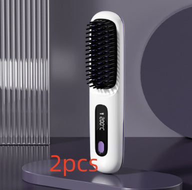 Wireless Hair Straightener Hot Brush