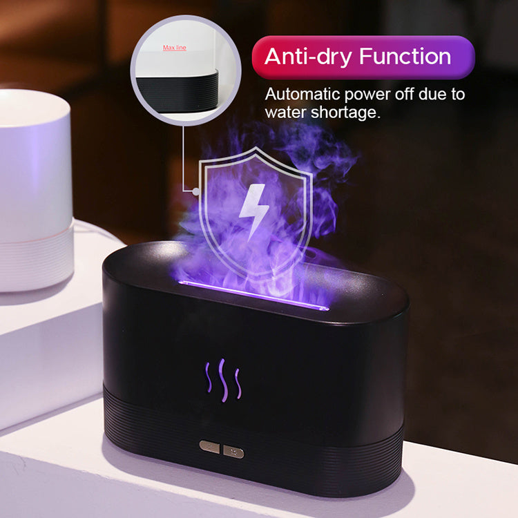 USB Ultrasonic Flame Aroma Diffuser