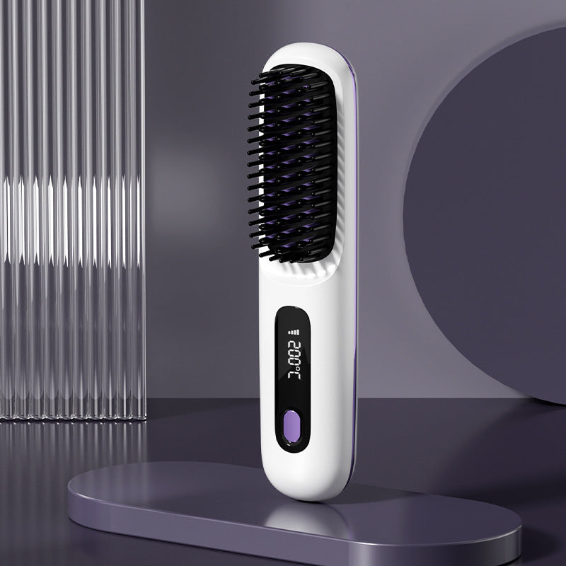 Wireless Hair Straightener Hot Brush