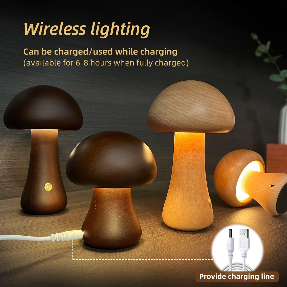 Children’s LED Mushroom Table Lamp