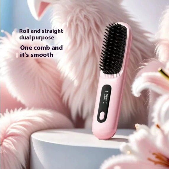 Wireless Hair Straightener Hot Brush
