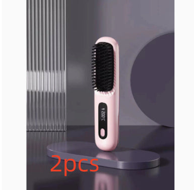 Wireless Hair Straightener Hot Brush