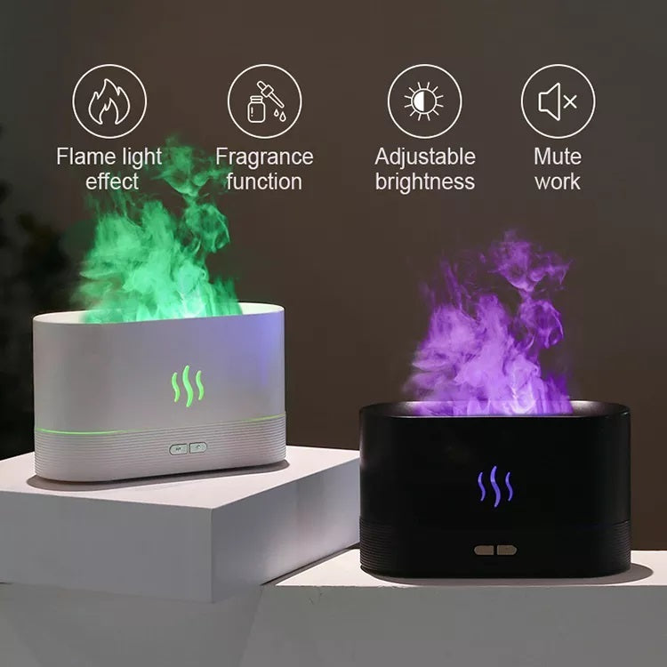 USB Ultrasonic Flame Aroma Diffuser