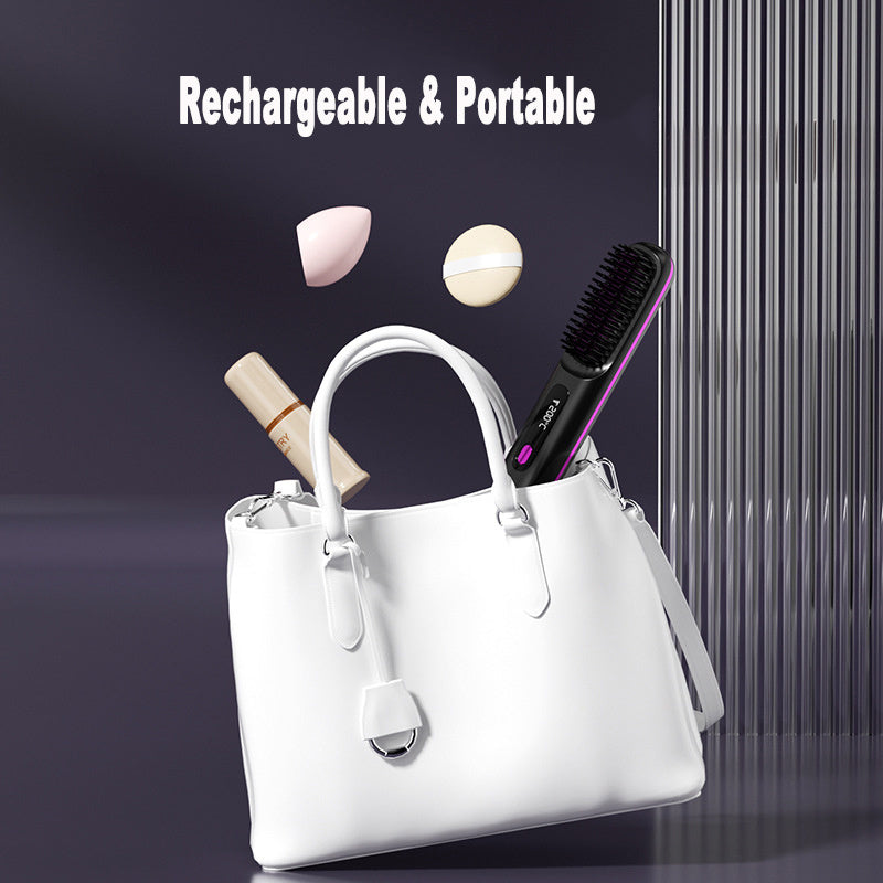 Wireless Hair Straightener Hot Brush