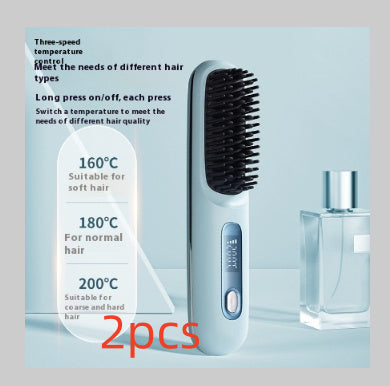 Wireless Hair Straightener Hot Brush