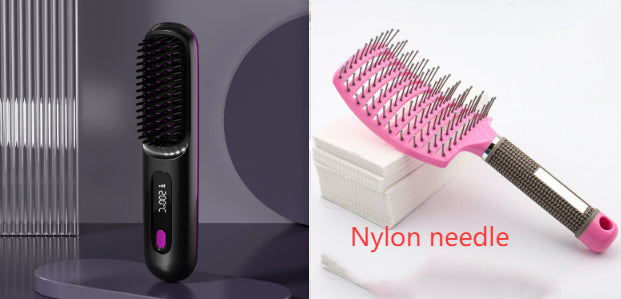 Wireless Hair Straightener Hot Brush
