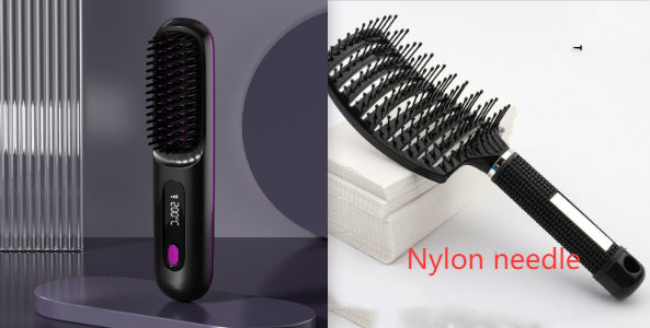 Wireless Hair Straightener Hot Brush