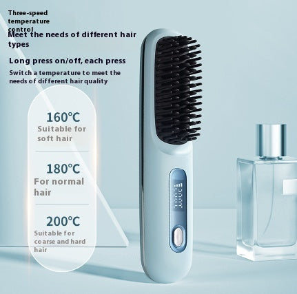 Wireless Hair Straightener Hot Brush
