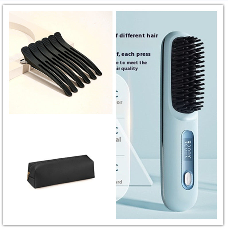 Wireless Hair Straightener Hot Brush