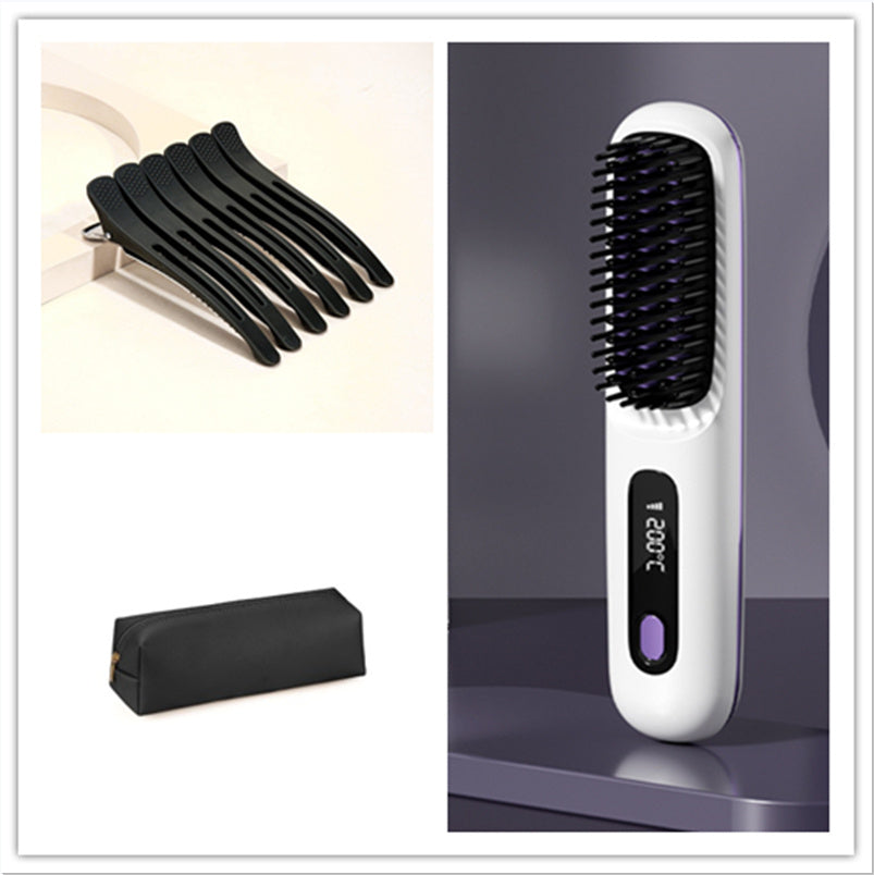 Wireless Hair Straightener Hot Brush